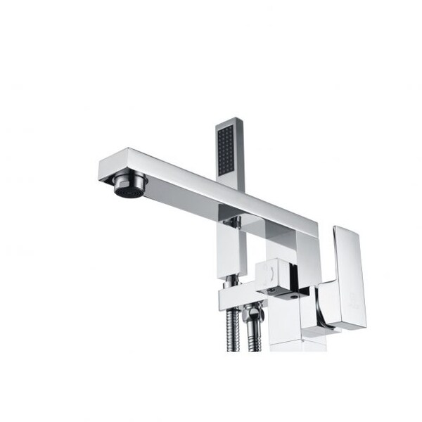 Khone 2-Handle Claw Foot Tub Faucet In Polished Chrome